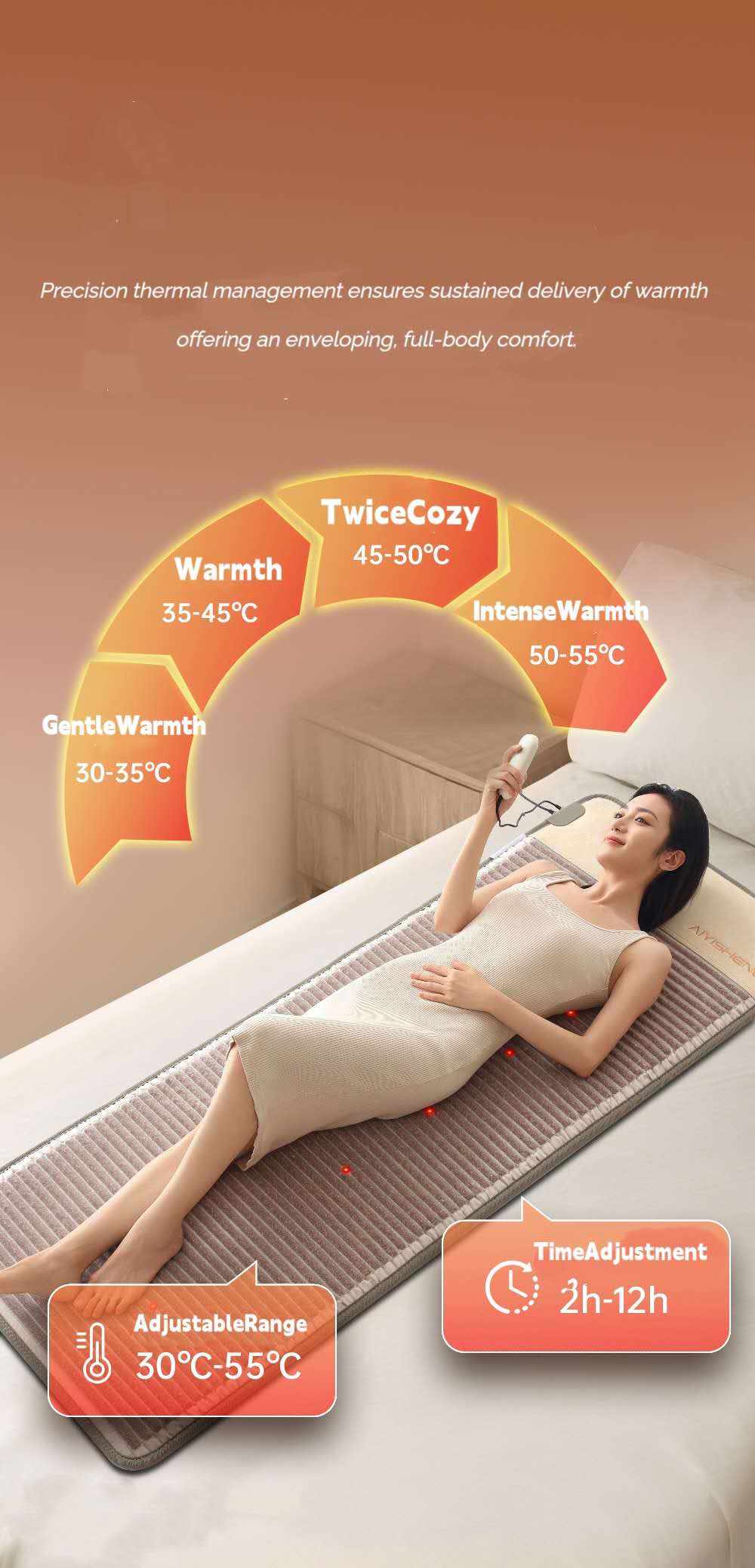 Bianstone warm health mattress  砭石热敷床垫