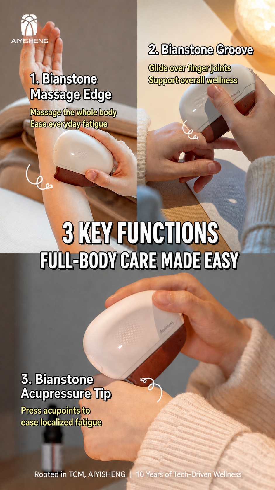 Stone Needle Portable Massage Plate (AYS-029)