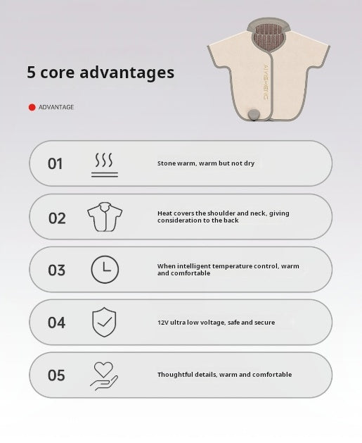 BianStone Heated Shoulder Wrap 砭石热敷披肩