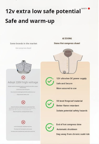 BianStone Heated Shoulder Wrap 砭石热敷披肩